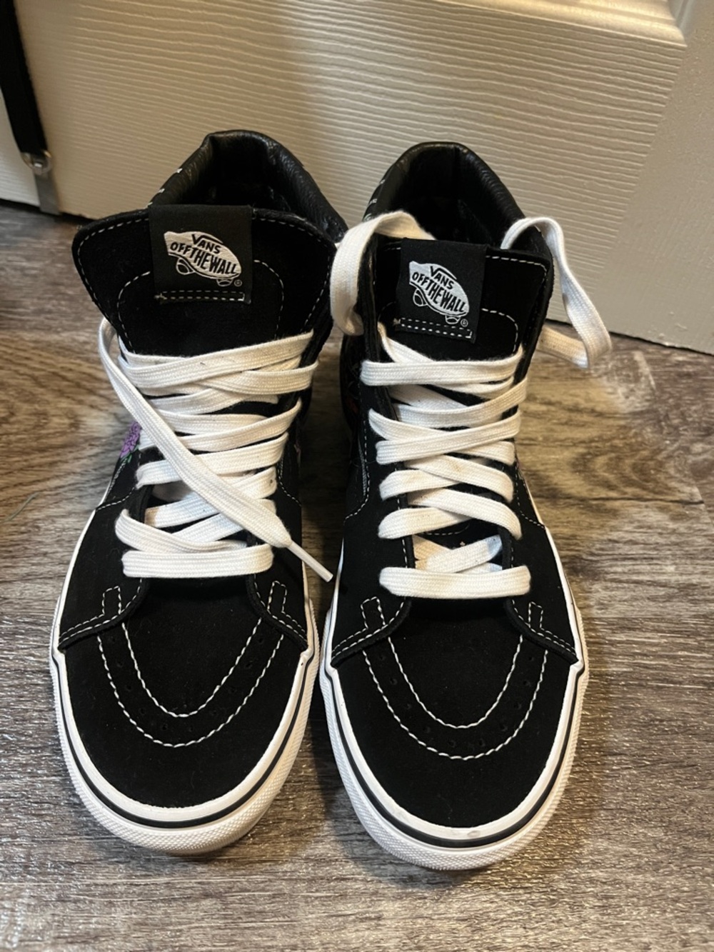 Vans Black & White High-Top Skate Sneakers